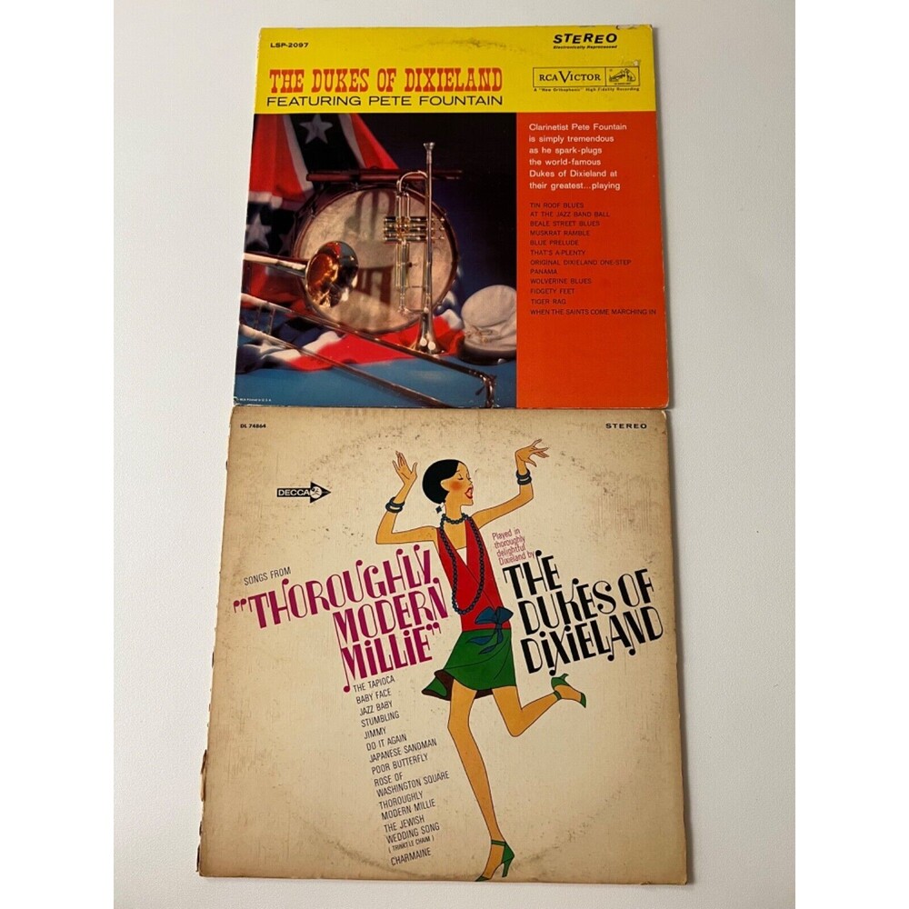 Dukes of Dixieland Pete Fountain Thoroughly Modern Millie LP Lot VG+ Cleaned